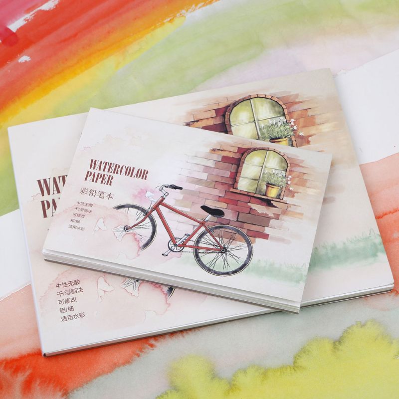 A5 A6 Watercolor Sketchbook 12 Sheets Drawing Painting Paper