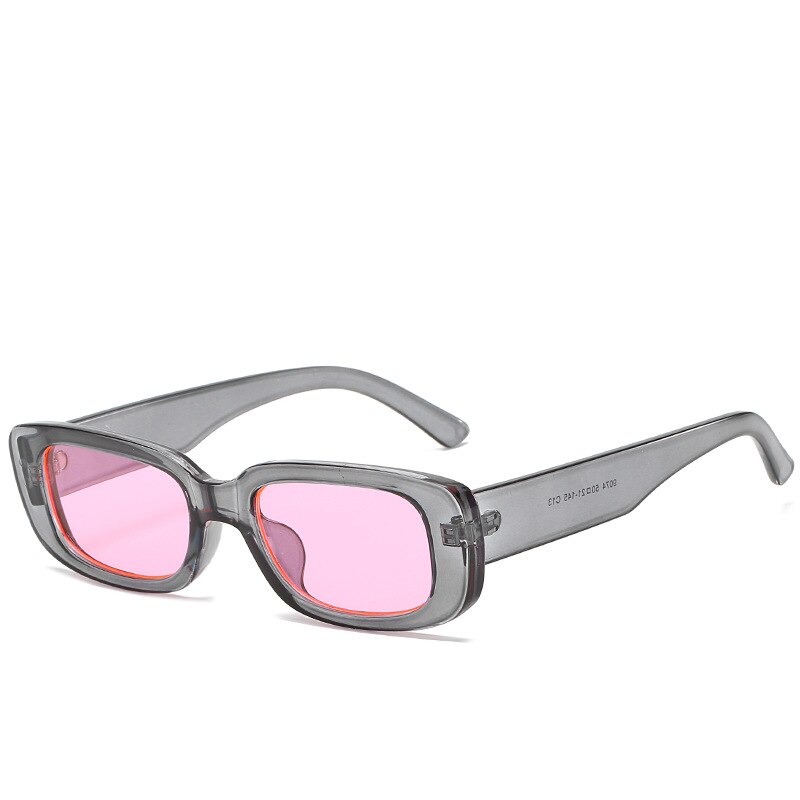 Small Frame Square Sunglasses Olive Green Trendy Fashion Eyewear