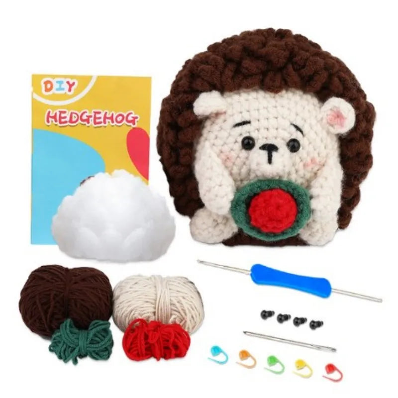 Crochet Animal Kit Beginner Yarn Hook DIY Craft