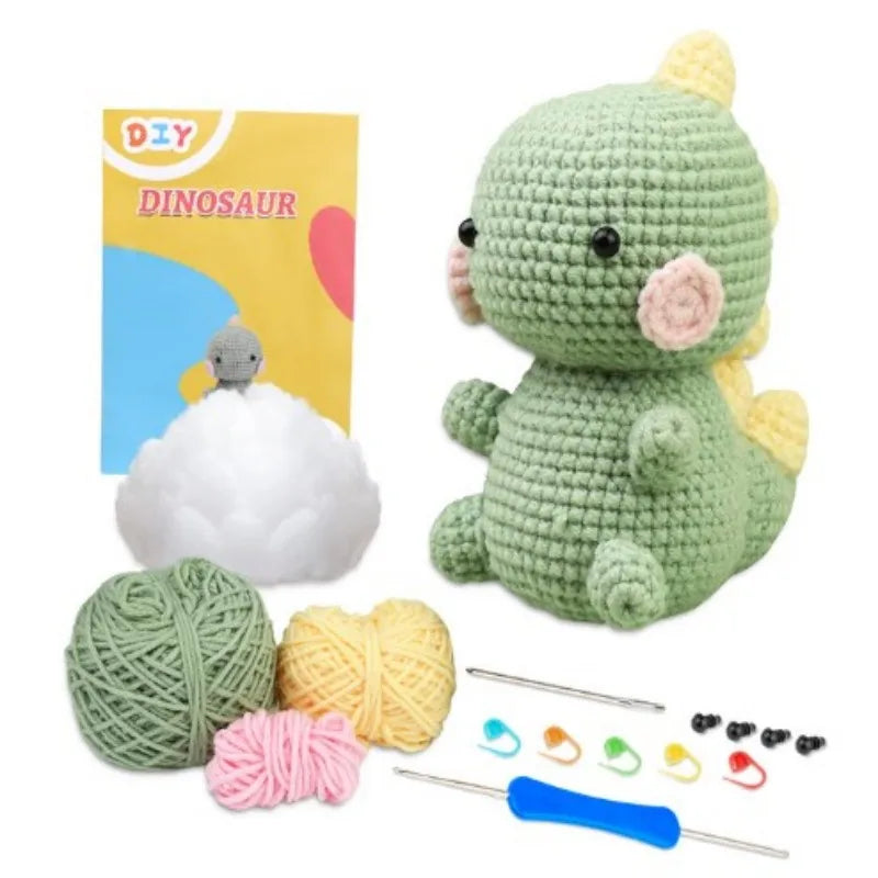 Crochet Animal Kit Beginner Yarn Hook DIY Craft