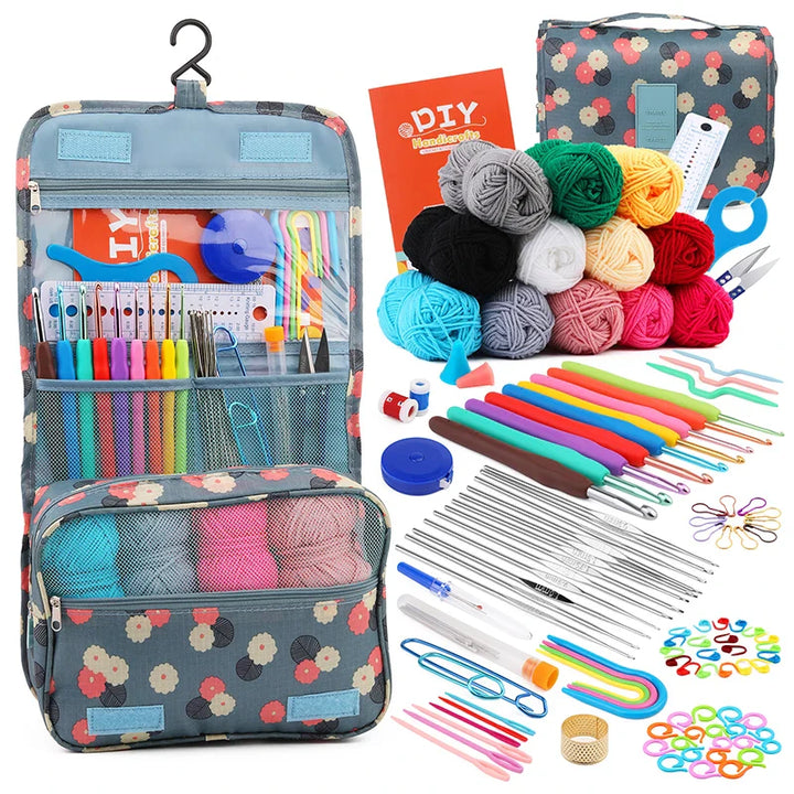 Crochet Hook Set Knitting Needles DIY Craft Tools Bag