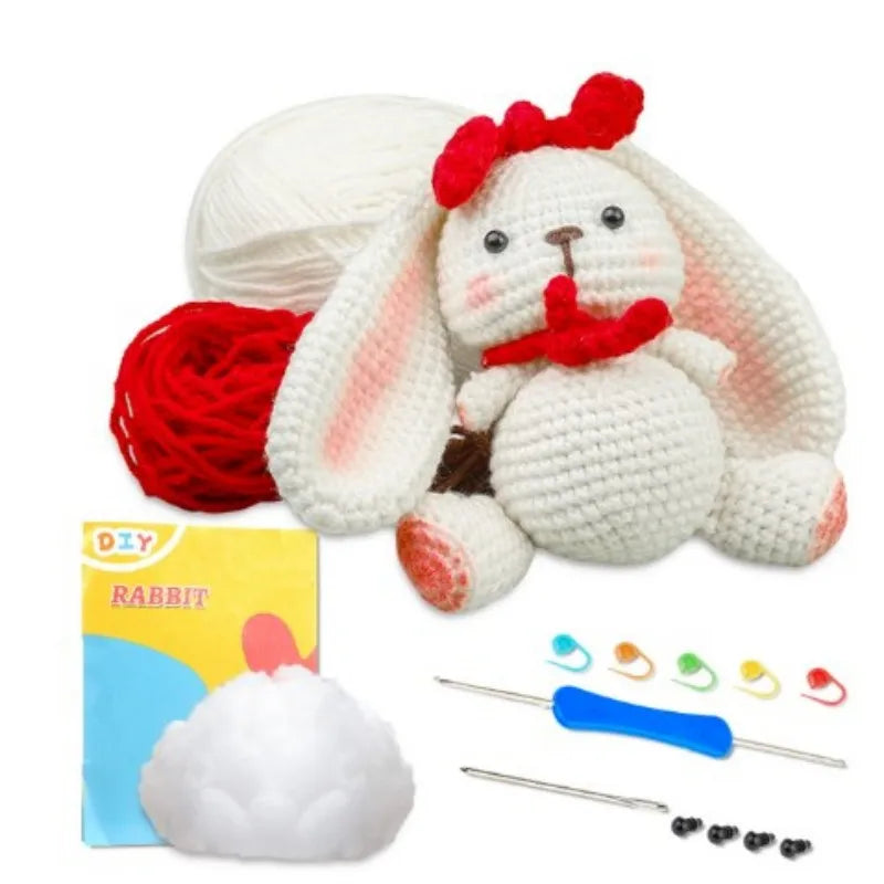 Crochet Animal Kit Beginner Yarn Hook DIY Craft