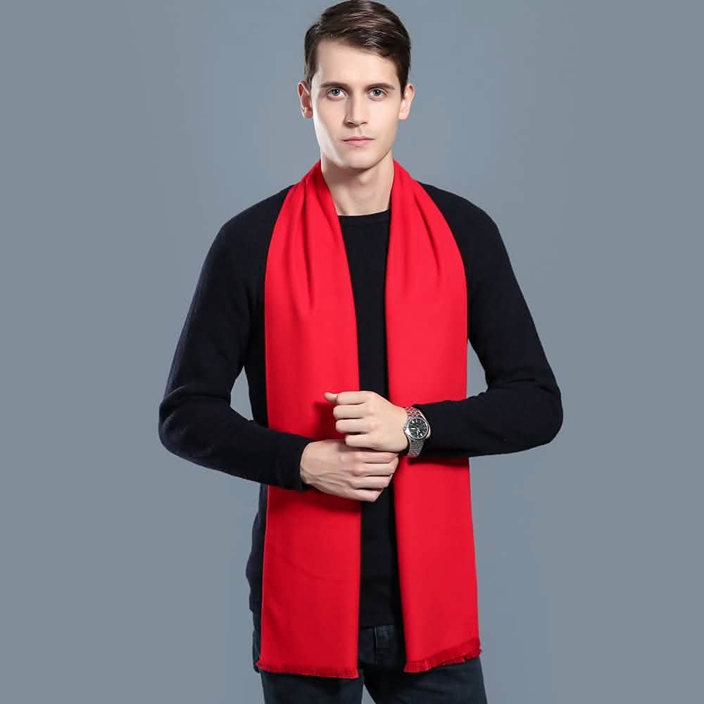 Mens Winter Cashmere Fashion Formal Soft Scarves