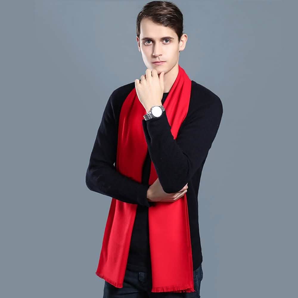Mens Winter Cashmere Fashion Formal Soft Scarves